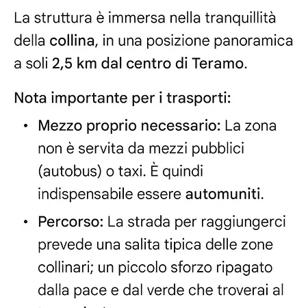 Farm stay Panorama Teramo